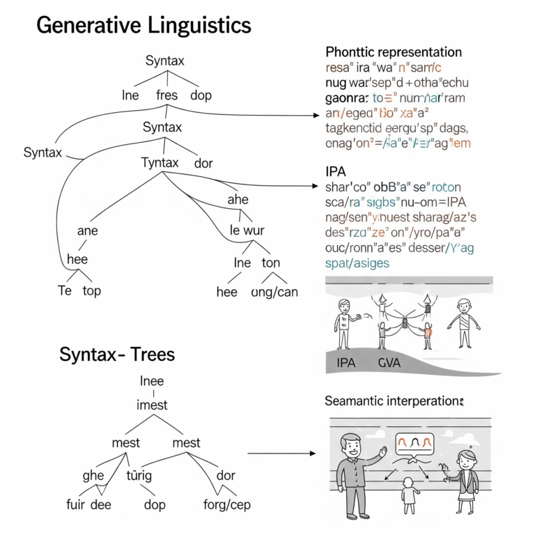 Generative Linguistics - linguistics